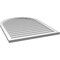 Ekena Millwork Round Top Surface Mount PVC Gable Vent w/ 2"W x 1-1/2"P Brickmould Frame, 32"W x 42"H GVPRT32X4202SN - alternate 3